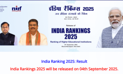 NIRF Rankings 2025 Released