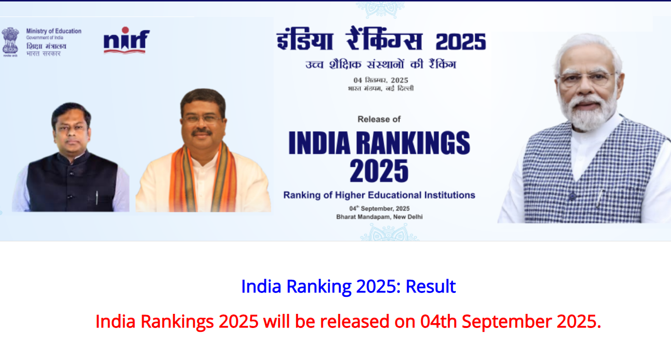 NIRF Rankings 2025 Released