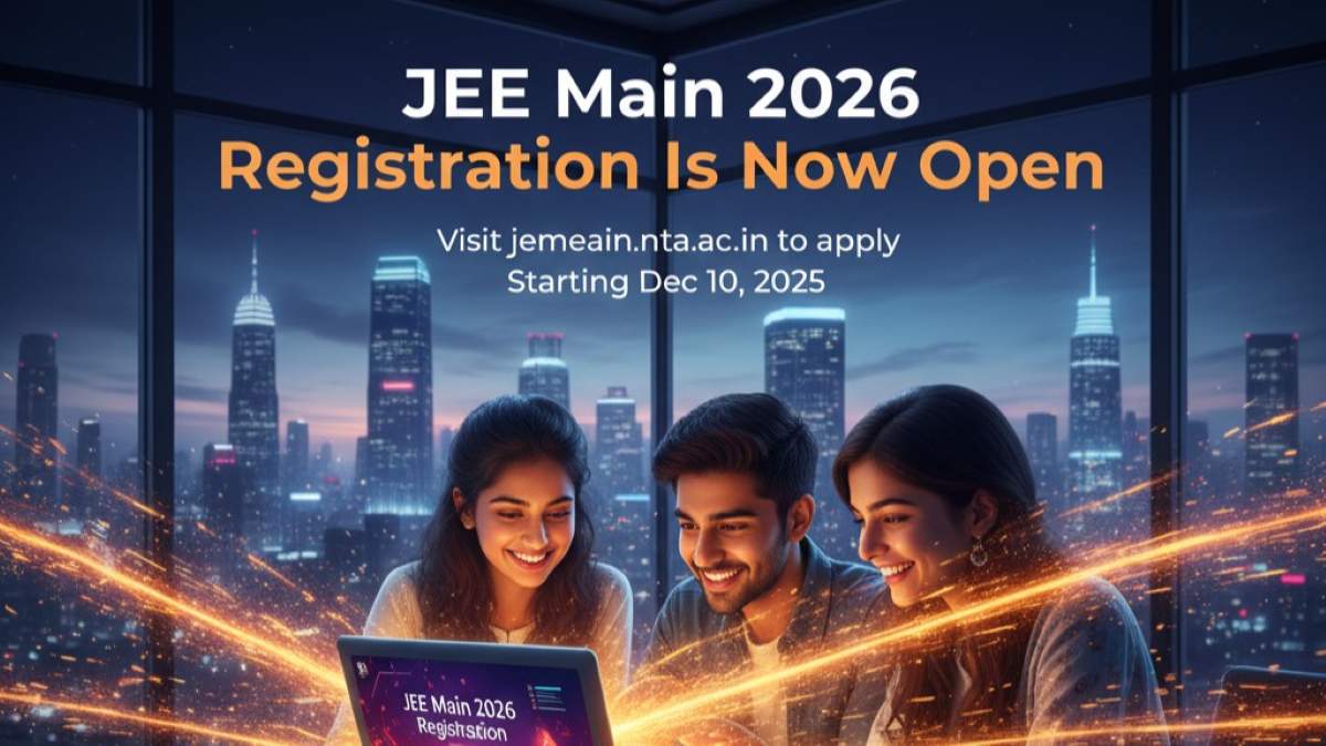 JEE Main 2026 Registration Live