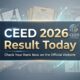 CEED 2026 result
